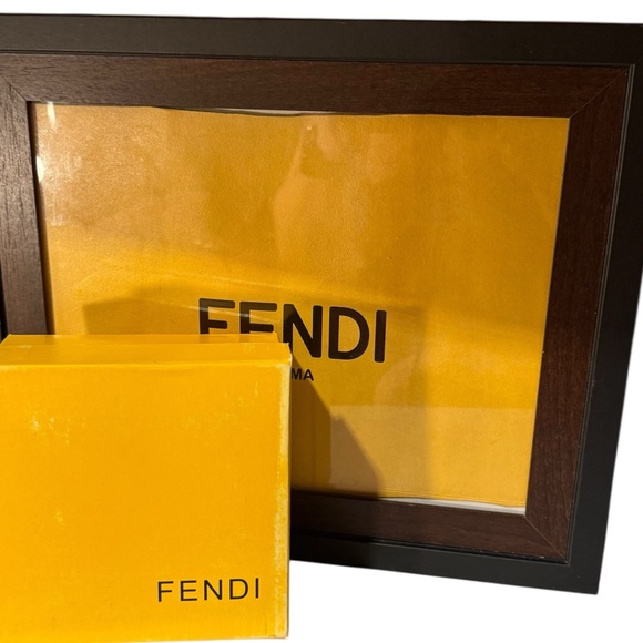 Fendi Reversible Zucca Monogram Leather Belt with Gold FF Buckle Made in Italy - Picture 11 of 13